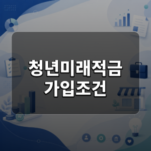 청년미래적금 가입조건 대표 이미지