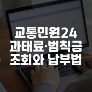 교통민원24 과태료·범칙금 조회와 납부법 대표 이미지
