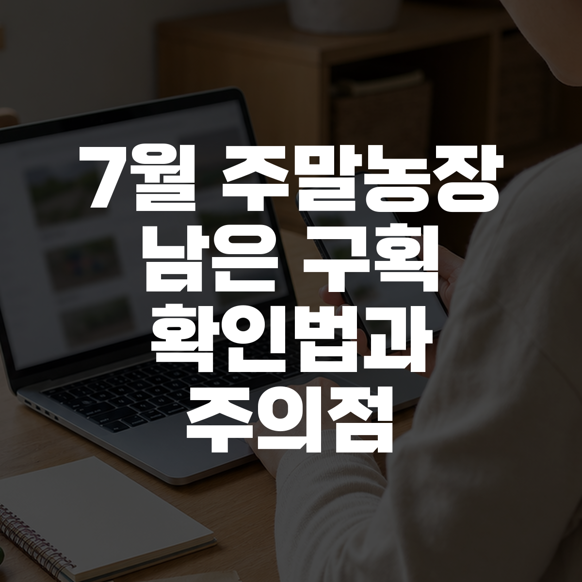 7월 주말농장 남은 구획 확인법과 주의점 1 7월 주말농장 남은 구획 확인법과 주의점 대표 이미지