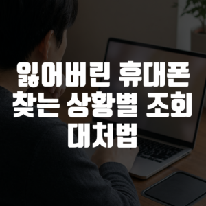 잃어버린 휴대폰 찾는 상황별 조회 대처법 대표 이미지
