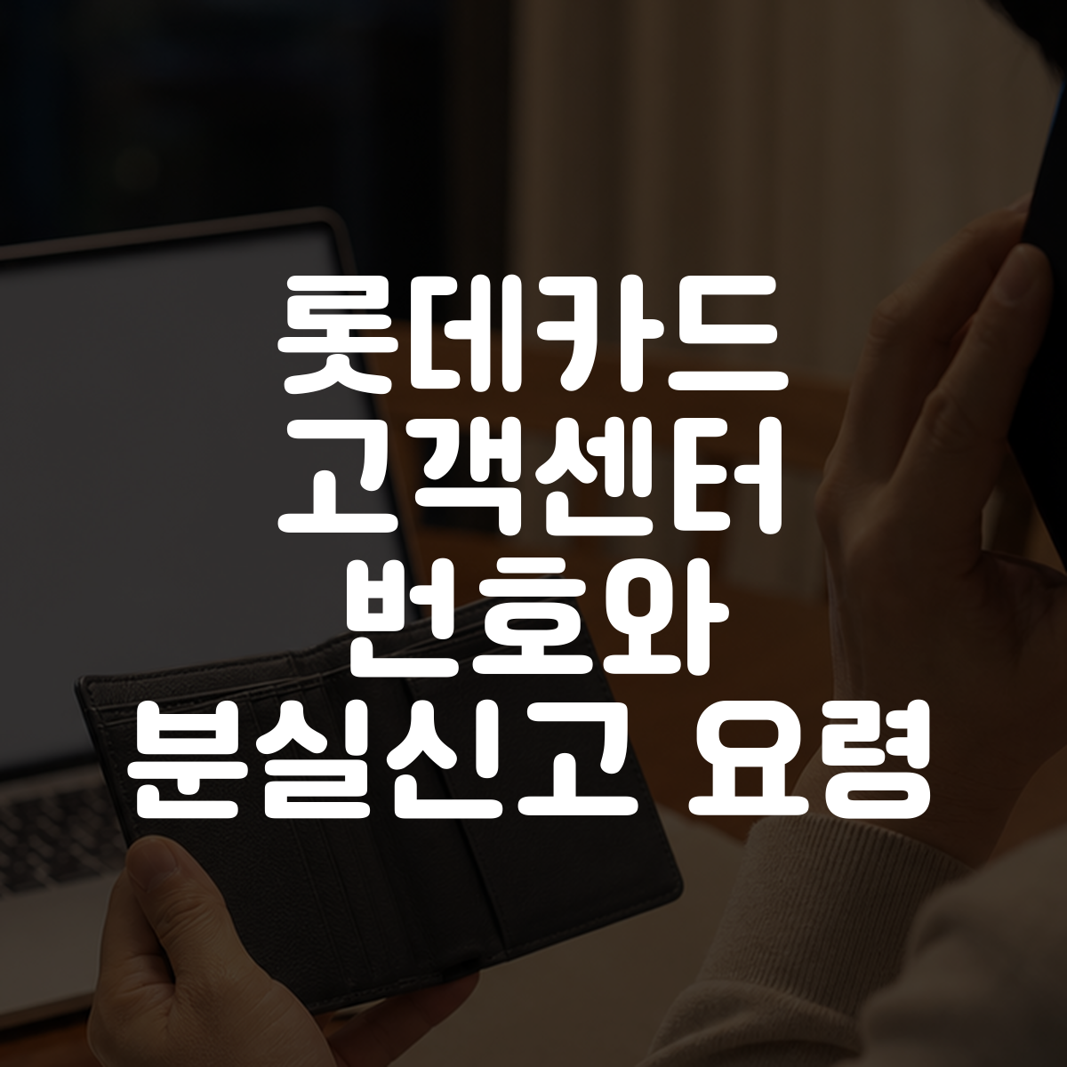 롯데카드 고객센터 번호와 분실신고 요령 1 롯데카드 고객센터 번호와 분실신고 요령 대표 이미지