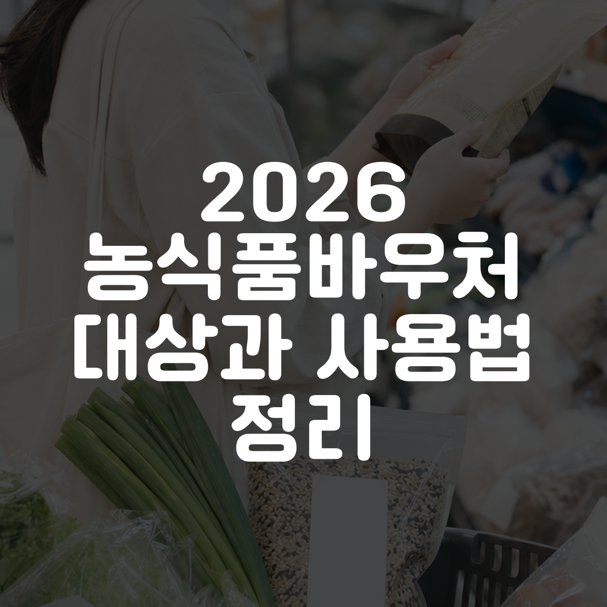 2026 농식품바우처 대상과 사용법 정리 대표 이미지