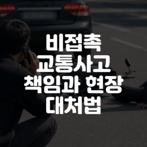 비접촉 교통사고 책임과 현장 대처법 대표 이미지