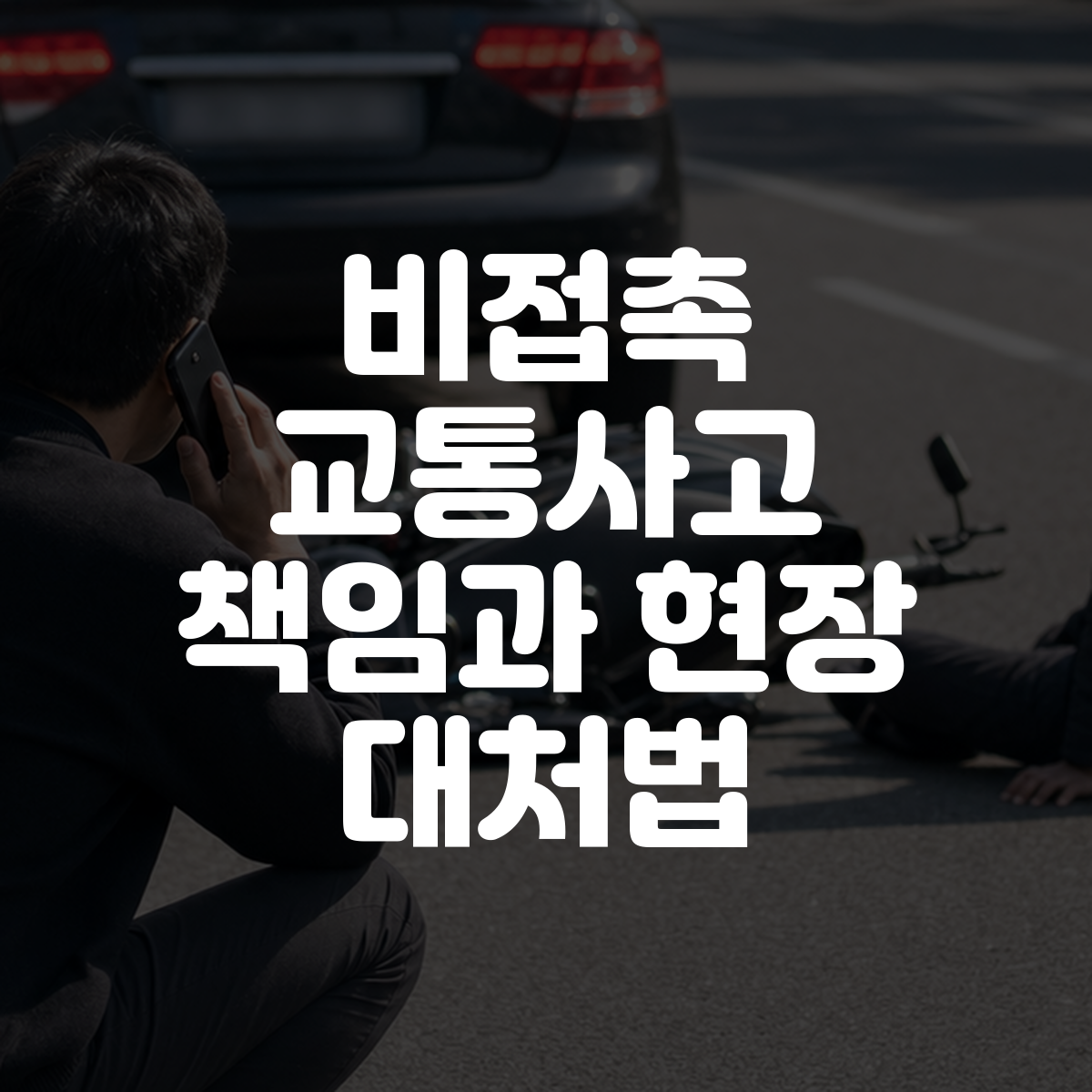 비접촉 교통사고 책임과 현장 대처법 대표 이미지