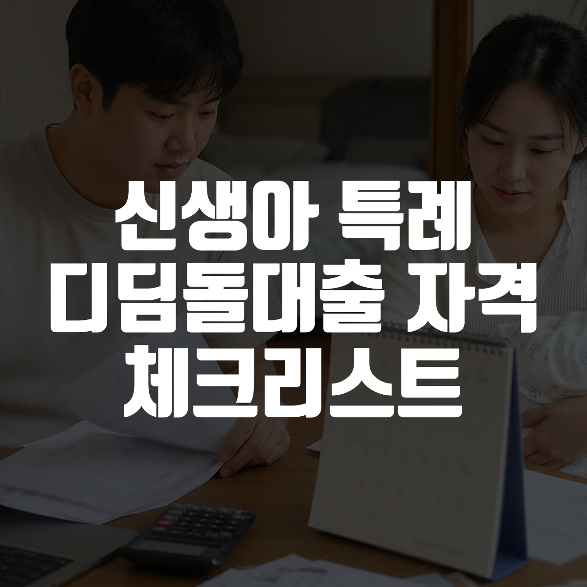신생아 특례 디딤돌대출 자격 체크리스트 대표 이미지