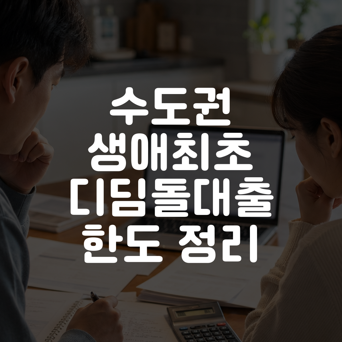 수도권 생애최초 디딤돌대출 한도 정리 대표 이미지