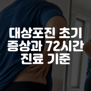 대상포진 초기 증상과 72시간 진료 기준 대표 이미지
