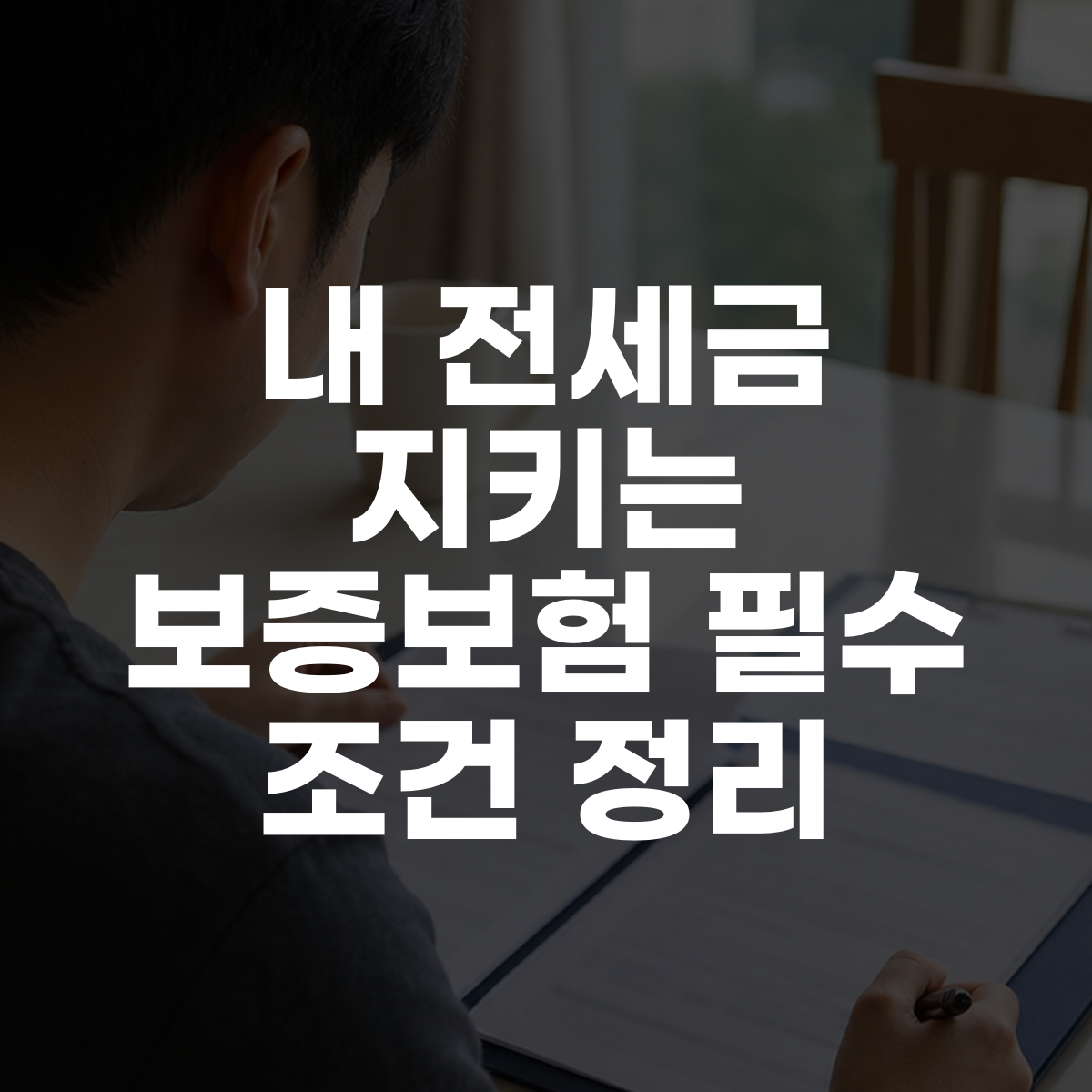 내 전세금 지키는 보증보험 필수 조건 정리 대표 이미지