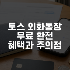 토스 외화통장 무료 환전 혜택과 주의점 대표 이미지