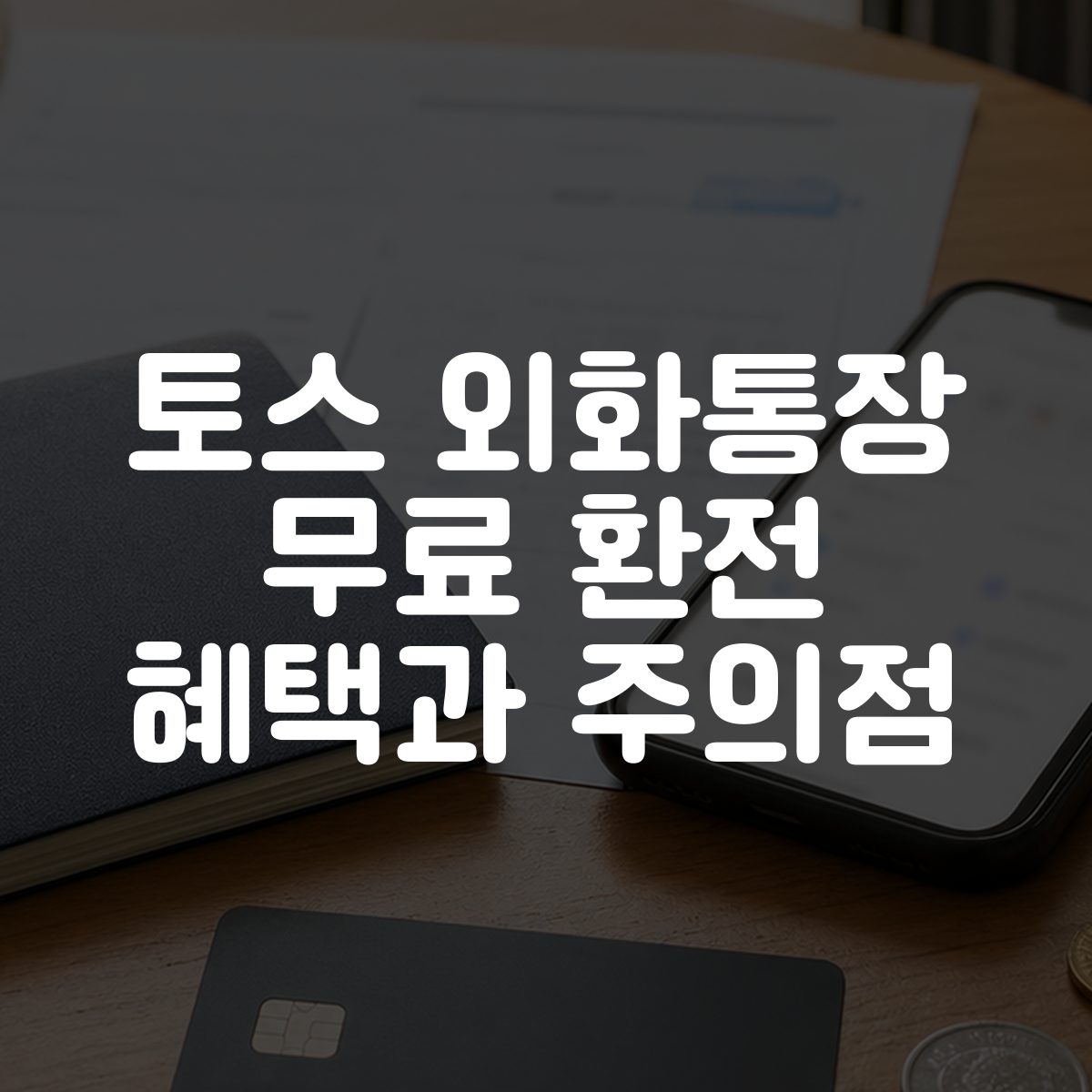 토스 외화통장 무료 환전 혜택과 주의점 대표 이미지