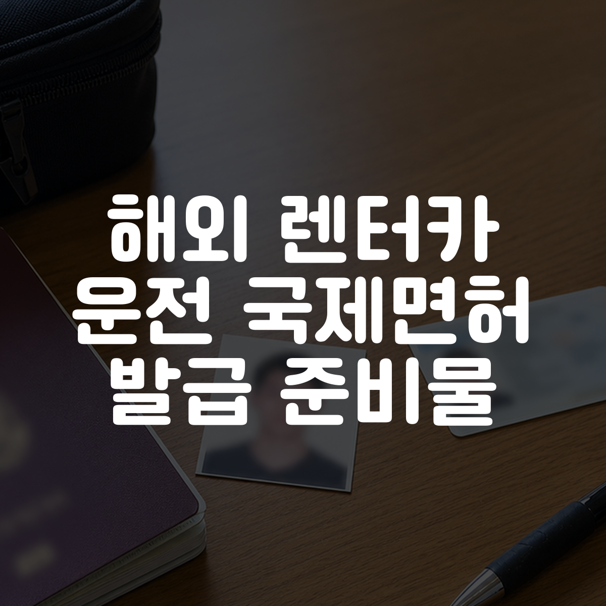 해외 렌터카 운전 국제면허 발급 준비물 대표 이미지