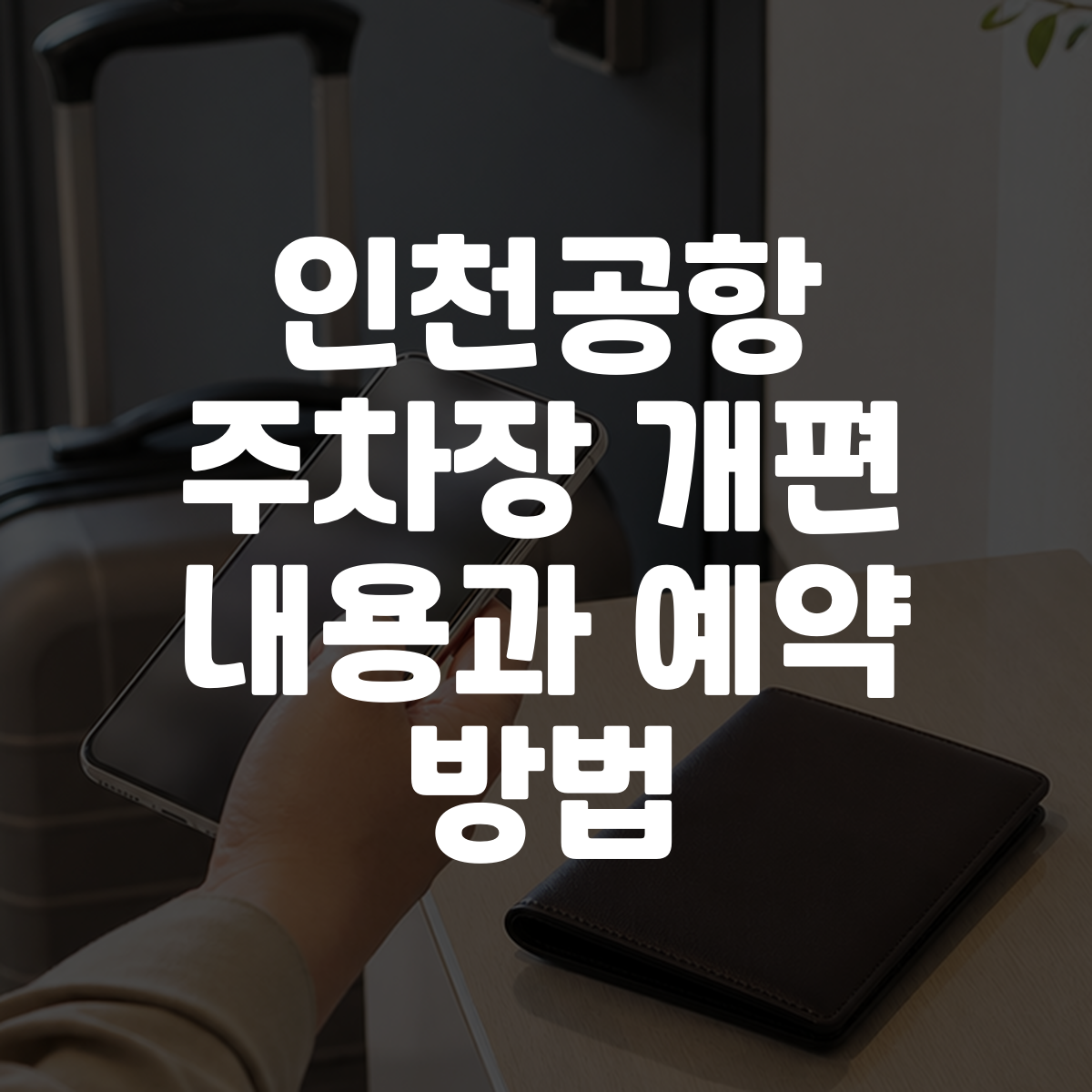 인천공항 주차장 개편 내용과 예약 방법 대표 이미지