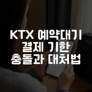 KTX 예약대기 결제 기한 충돌과 대처법 대표 이미지