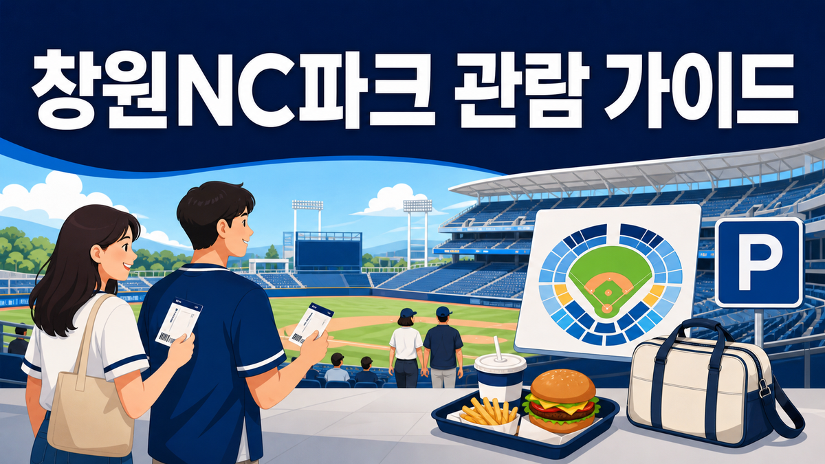 창원NC파크 예매 좌석 주차 먹거리 숙소 관람 가이드