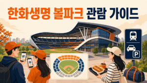대전 한화생명 볼파크 예매 좌석 주차 먹거리 관람 가이드