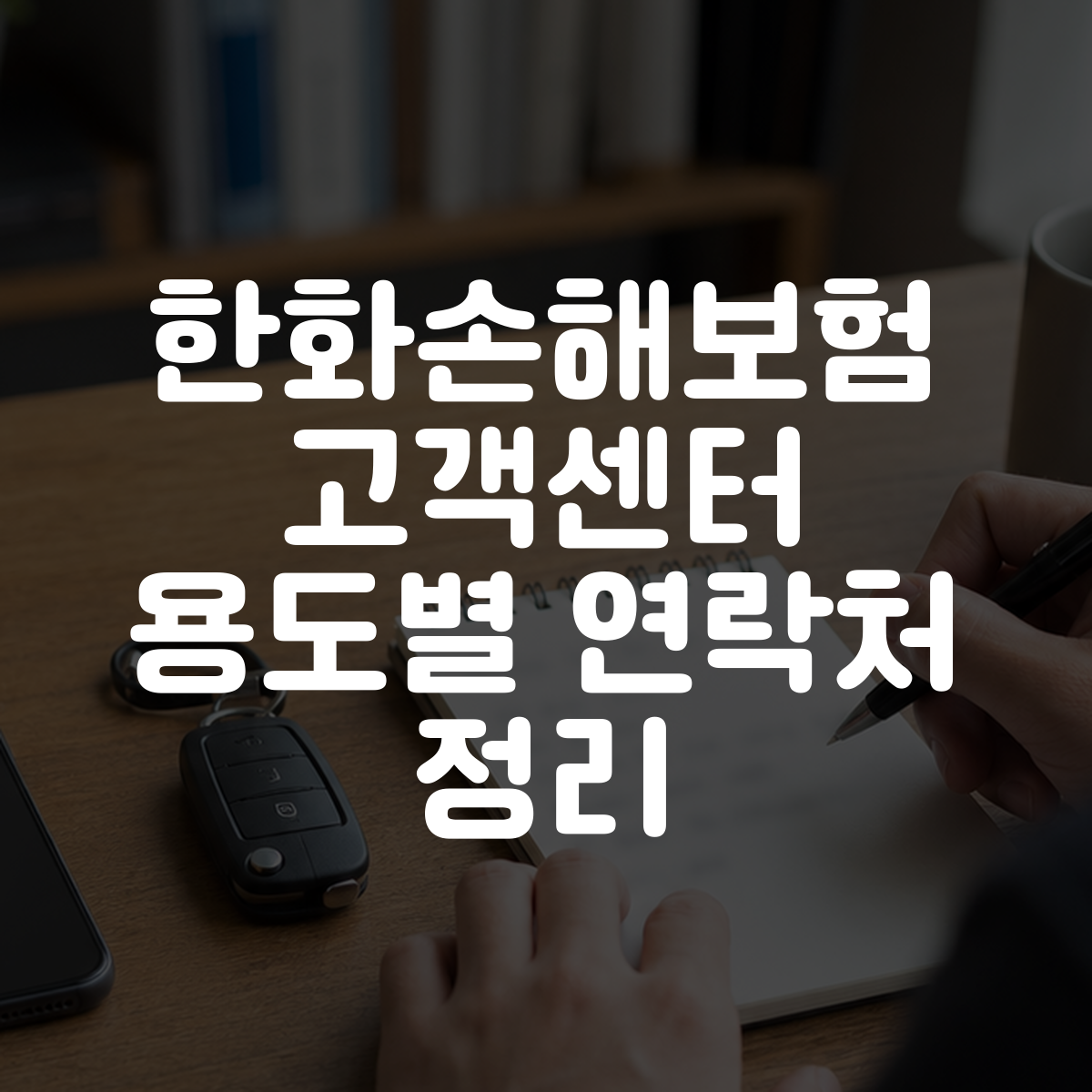 한화손해보험 고객센터 용도별 연락처 정리 대표 이미지