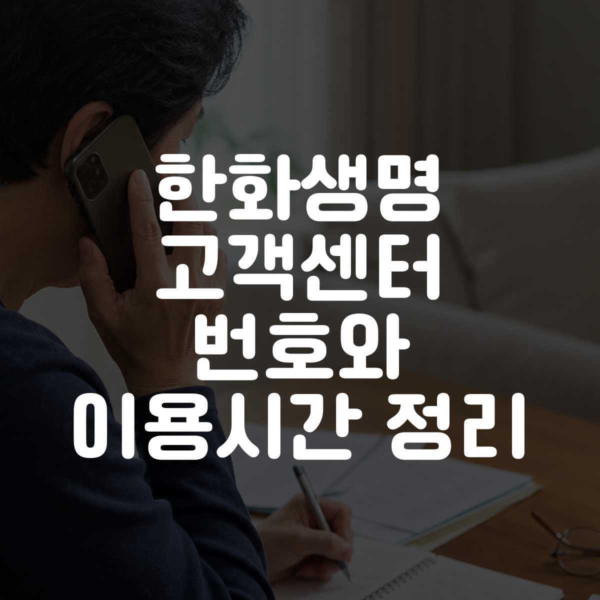 한화생명 고객센터 번호와 이용시간 정리 대표 이미지