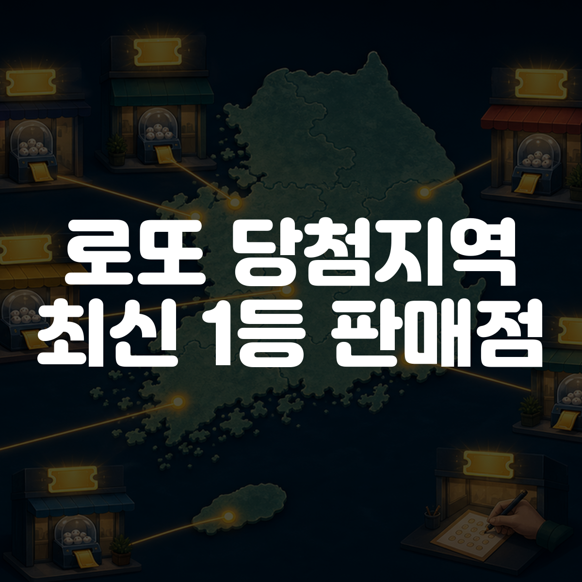 로또 당첨지역 조회｜최신 회차 1등 판매점 대표 이미지